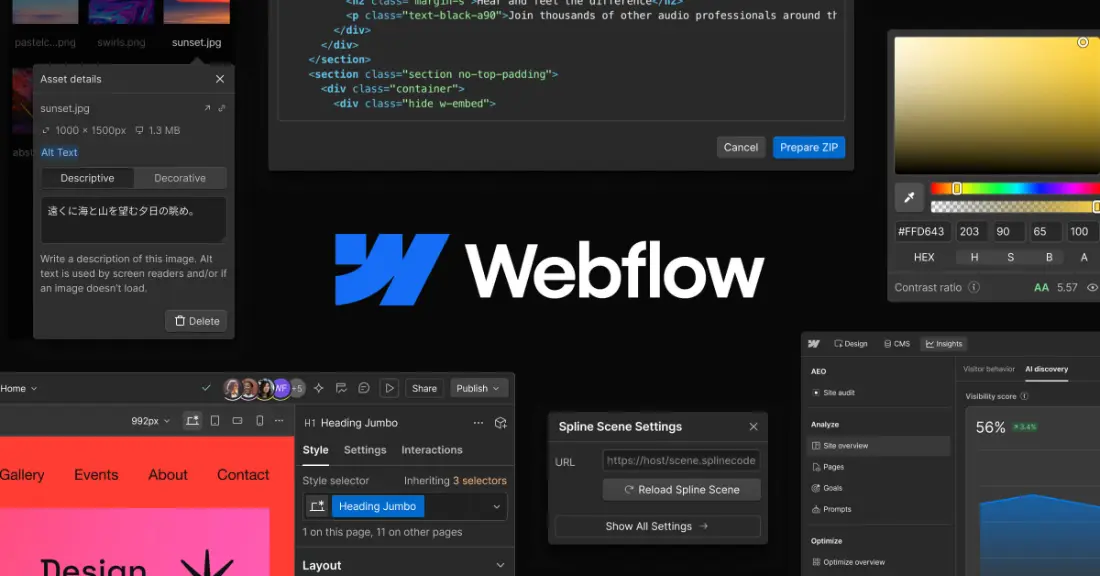 Official Webflow product image